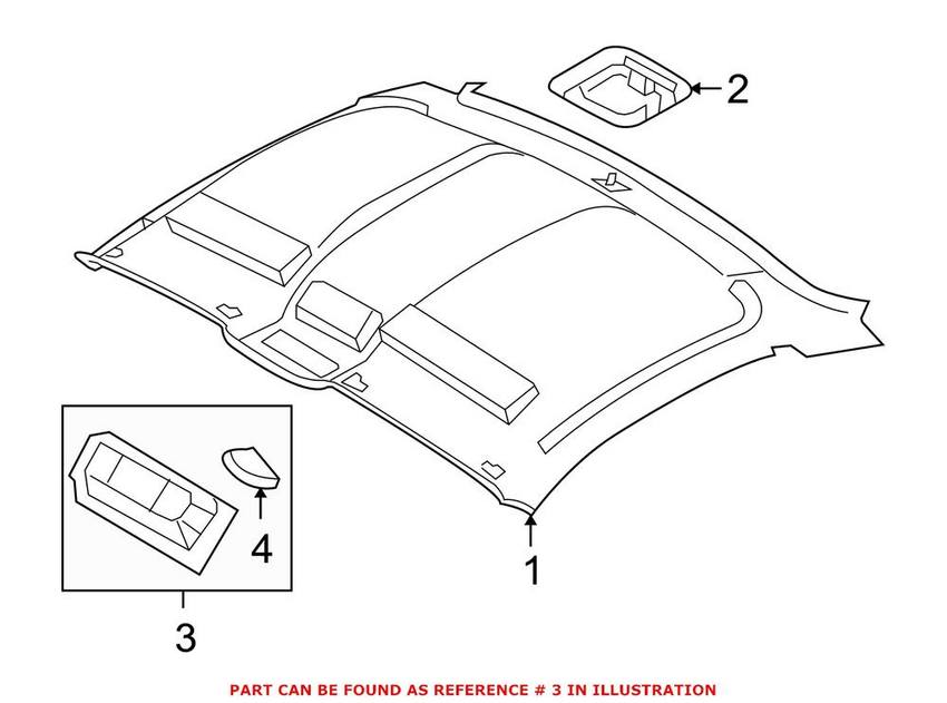 BMW Reading Light - Front (Center) 63316962046